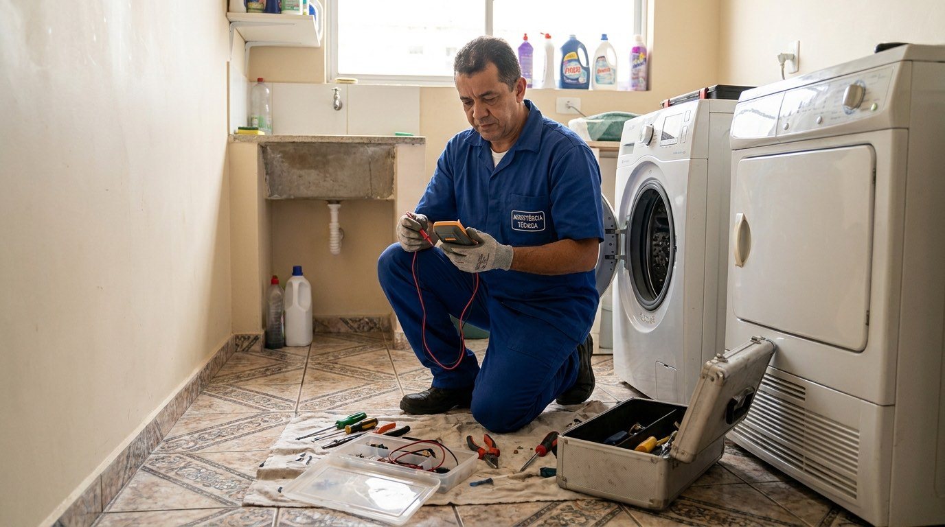 Instalação de máquina de lavar em Mogi das Cruzes-SP