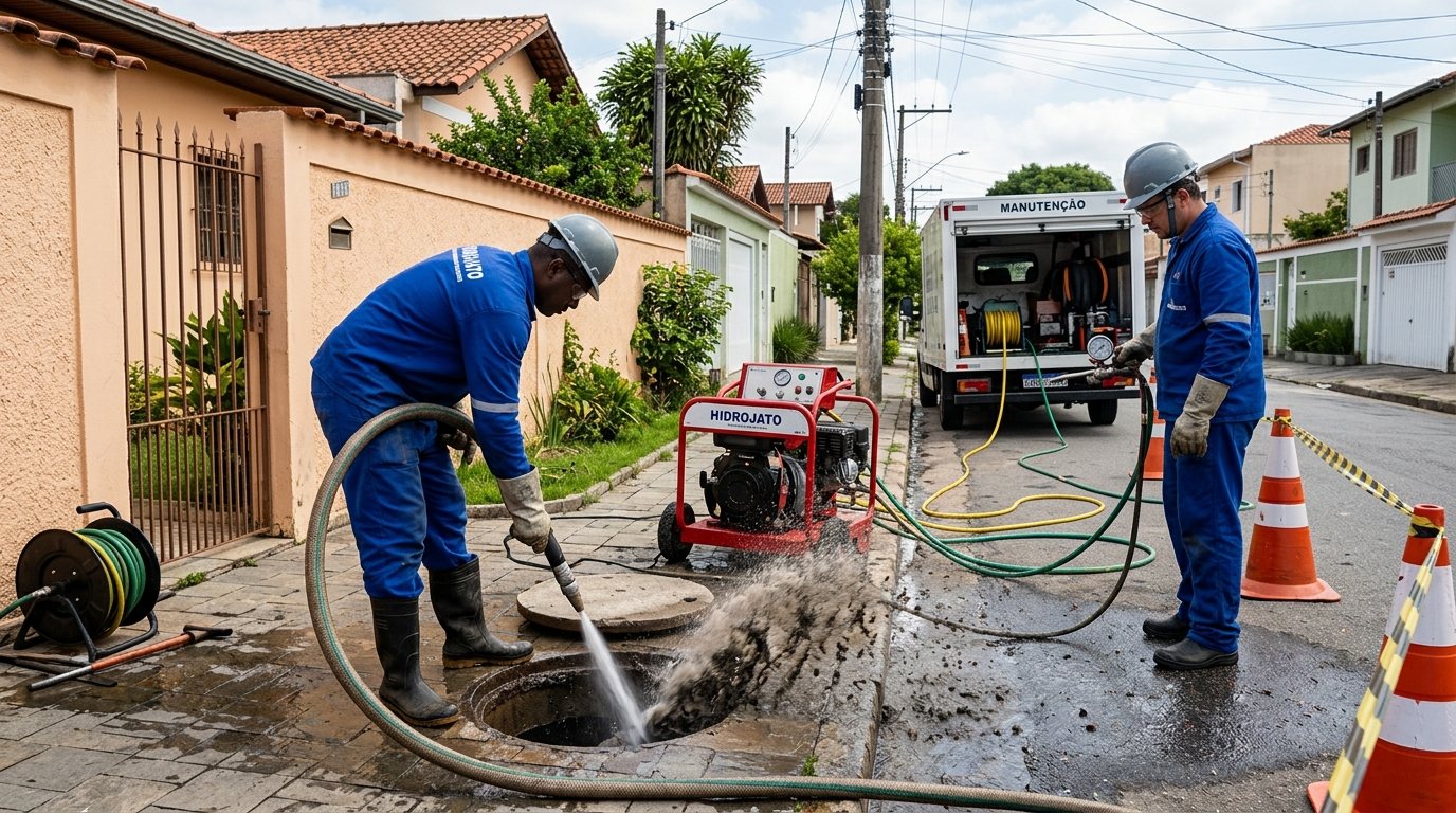 Limpeza de tubulação em Mogi das Cruzes-SP